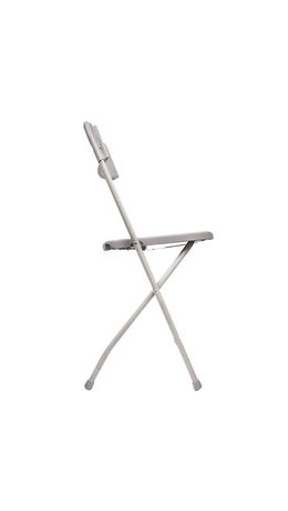 Стул складной для дома и офиса BRABIX "Golf CF-002", серый каркас, пластик серый, 531564