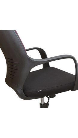 Кресло офисное BRABIX "Galaxy EX-519", ткань, черное/терракотовое, 531570