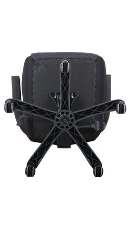 Кресло компьютерное BRABIX Techno Pro GM-003, ткань, черное/серое, вставки оранжевые,