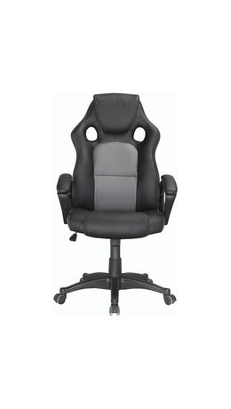 Кресло офисное BRABIX "Rider Plus EX-544", комфорт, экокожа, черное/серое, 531582