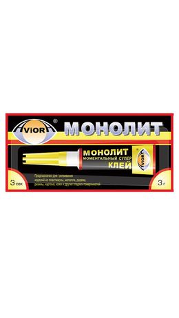 Клей моментальный "Монолит", 3 г, 403-001