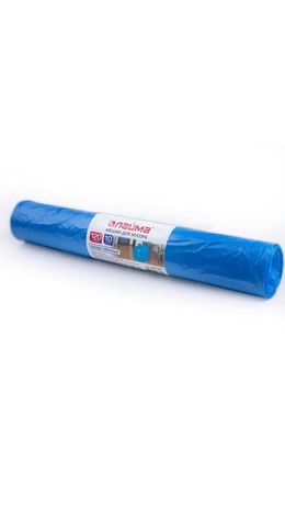 Мешки для мусора 120 л, синие, в рулоне 10 шт., ПВД, 40 мкм, 70х110 см (±5%), особо прочные, ЛАЙМА, 601387