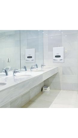 Диспенсер для полотенец ЛАЙМА PROFESSIONAL (Система H2) Interfold, белый, ABS-пластик, 601425