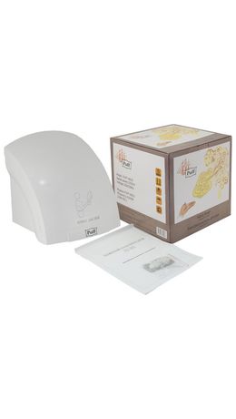 Сушилка для рук PUFF-8820, 2000 Вт, время сушки 25 секунд, пластик, белая
