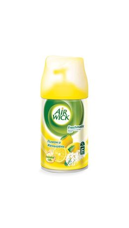 Сменный баллон 250 мл, AIRWICK "Лимон и женьшень", для автоматических освежителей, универсальный