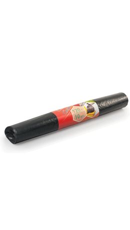 Мешки для мусора 120 л, черные, в рулоне 10 шт., ПВД, 25 мкм, 68х102 см, ЭКОНОМ, КОНЦЕПЦИЯ БЫТА "EcoClean", 2630