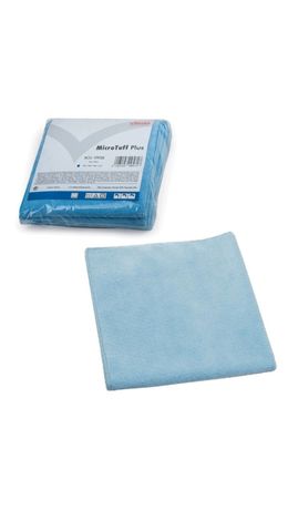 Салфетка VILEDA "МикроТаффПлюс", комплект 5 шт., микрофибра, голубая, 38х38 см, 111958