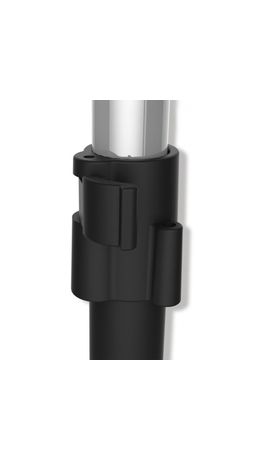 Вешалка для плечиков SHT-WR4340, 1615х860х440 мм, пластик/металл, черная/хром