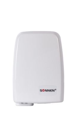 Сушилка для рук SONNEN HD-120, 1000 Вт, время сушки 30 секунд, пластиковый корпус, белый, 604190