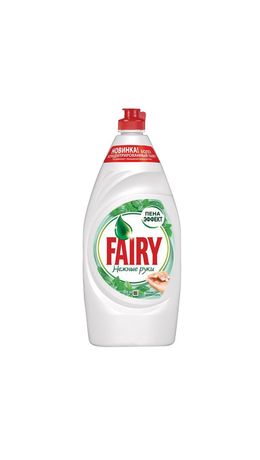 Средство для мытья посуды, 900 мл, FAIRY (Фейри) Нежные руки "Чайное дерево и мята"