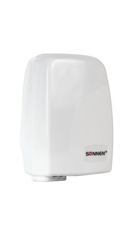 Сушилка для рук SONNEN HD-120, 1000 Вт, время сушки 30 секунд, пластиковый корпус, белый, 604190