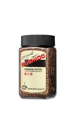 Кофе растворимый BUSHIDO "Original", сублимированный, 100 г, 100% арабика, стеклянная банка, 1004