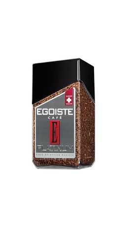 Кофе растворимый EGOISTE "Platinum", сублимированный, 100 г, 100% арабика, стеклянная банка, 8467