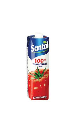 Сок SANTAL (Сантал), томатный, 1 л, для детского питания, тетра-пак, 547746