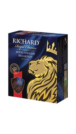 Чай RICHARD (Ричард) "Royal English Breakfast", черный, 100 пакетиков по 2 г, 610002