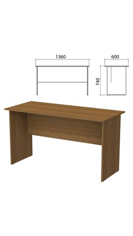 Стол письменный "Бюджет" (ш1360*г600*в740 мм), орех французский, 402661-190