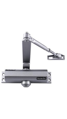 Доводчик FALCON EYE FE-B5W на дверь 85-120 кг, серебристый, 84919, 205591