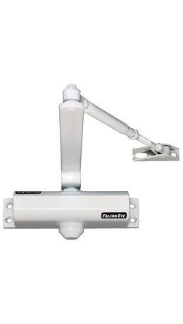 Доводчик FALCON EYE FE-B2W на дверь 25-45 кг, белый, 89129, 208639