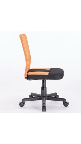 Кресло оператора BRABIX Smart MG-313, без подлокотников, комбинир. черное/оранжевое,