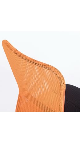 Кресло оператора BRABIX Smart MG-313, без подлокотников, комбинир. черное/оранжевое,