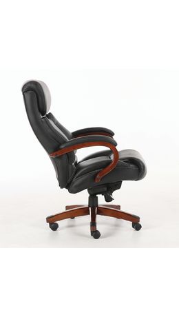 Кресло офисное BRABIX "Infinity EX-707", дерево, натуральная кожа, черное