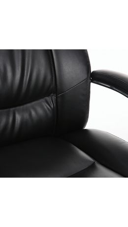Кресло офисное BRABIX "Direct EX-580", хром, рециклированная кожа, черное