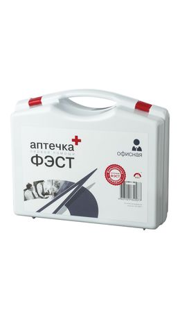 Аптечка первой помощи офисная ФЭСТ, до 30 человек, футляр полистирол, № 5.1