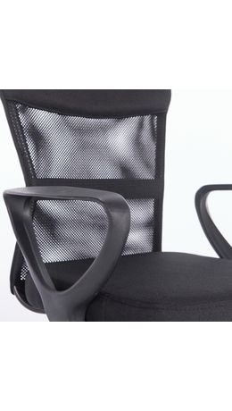 Кресло оператора BRABIX Jet MG-315, с подлокотниками, черное, XXXXXX
