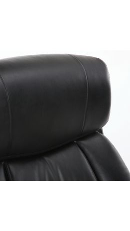 Кресло офисное BRABIX "Direct EX-580", хром, рециклированная кожа, черное