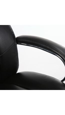 Кресло офисное BRABIX "Direct EX-580", хром, рециклированная кожа, черное