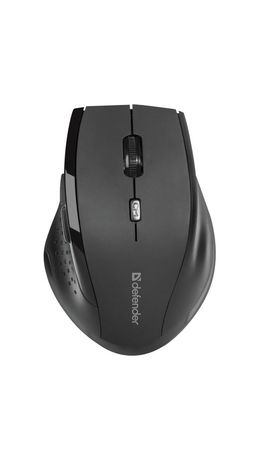 Мышь беспроводная DEFENDER Accura MM-365, 5 кнопок + 1 колесо-кнопка, оптическая, черная, 52365