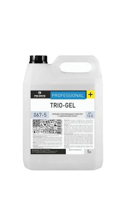 Средство моющее 5л PRO-BRITE TRIO-GEL, с отбеливающим эффектом, концентрат, 067-5