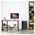 Стол на металлокаркасе BRABIX "LOFT CD-006" (ш1200*г500*в730мм), 2 полки, цвет морёный дуб, 641224