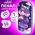 Пенал ЮНЛАНДИЯ, 1 отделение, 1 откидная планка, карман, EVA покрытие soft-touch, 22х10х5 см, "Sky Girl", 273183