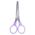 Ножницы BRAUBERG KIDS 130 мм, ручки лавандовые, закругленные лезвия с линейкой, 274061