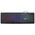Клавиатура проводная бесшумная USB, 104 плоские клавиши, LED-подсветка, SONNEN K308, черная, 513947