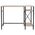 Стол BRABIX "SMART CD-018", 1100х600х765 мм, ЛОФТ, 2 полки, металл/ЛДСП ясень шимо светлый, каркас черный, 641945