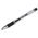 Ручка гелевая BRAUBERG "Geller", игольчатый узел 0,5 мм, линия 0,35 мм, резиновый упор, черная, 141180
